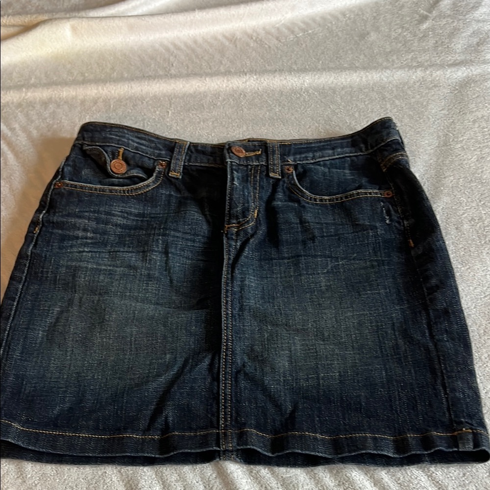 Gap Dark Denim Mini Skirt